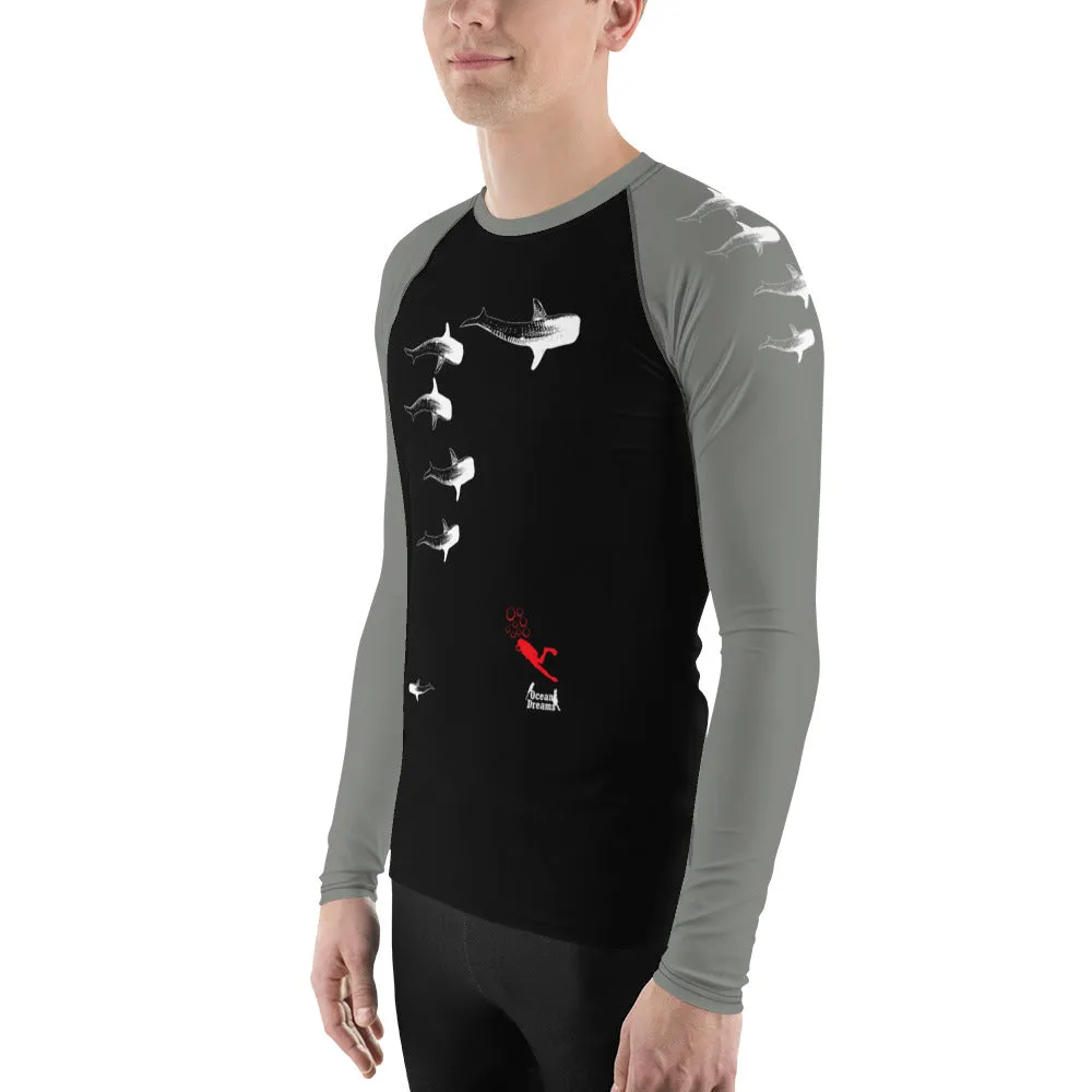 Whale Sharking Men's Rash Guard