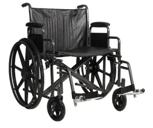 Wheelchair 22x18 Bariatric 500lb Detachable Desk Arm Elevation Leg Rest by Dynarex
