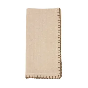 Whip Stitched Design 20" Napkins
