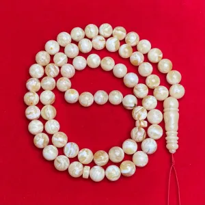 WHITE AMBER MISBAHA 11,2mm 54,6g