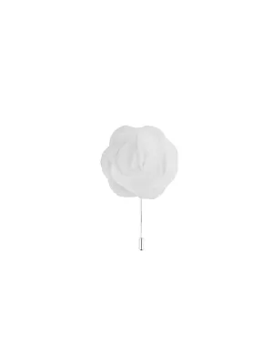 White Textured Lapel Pin