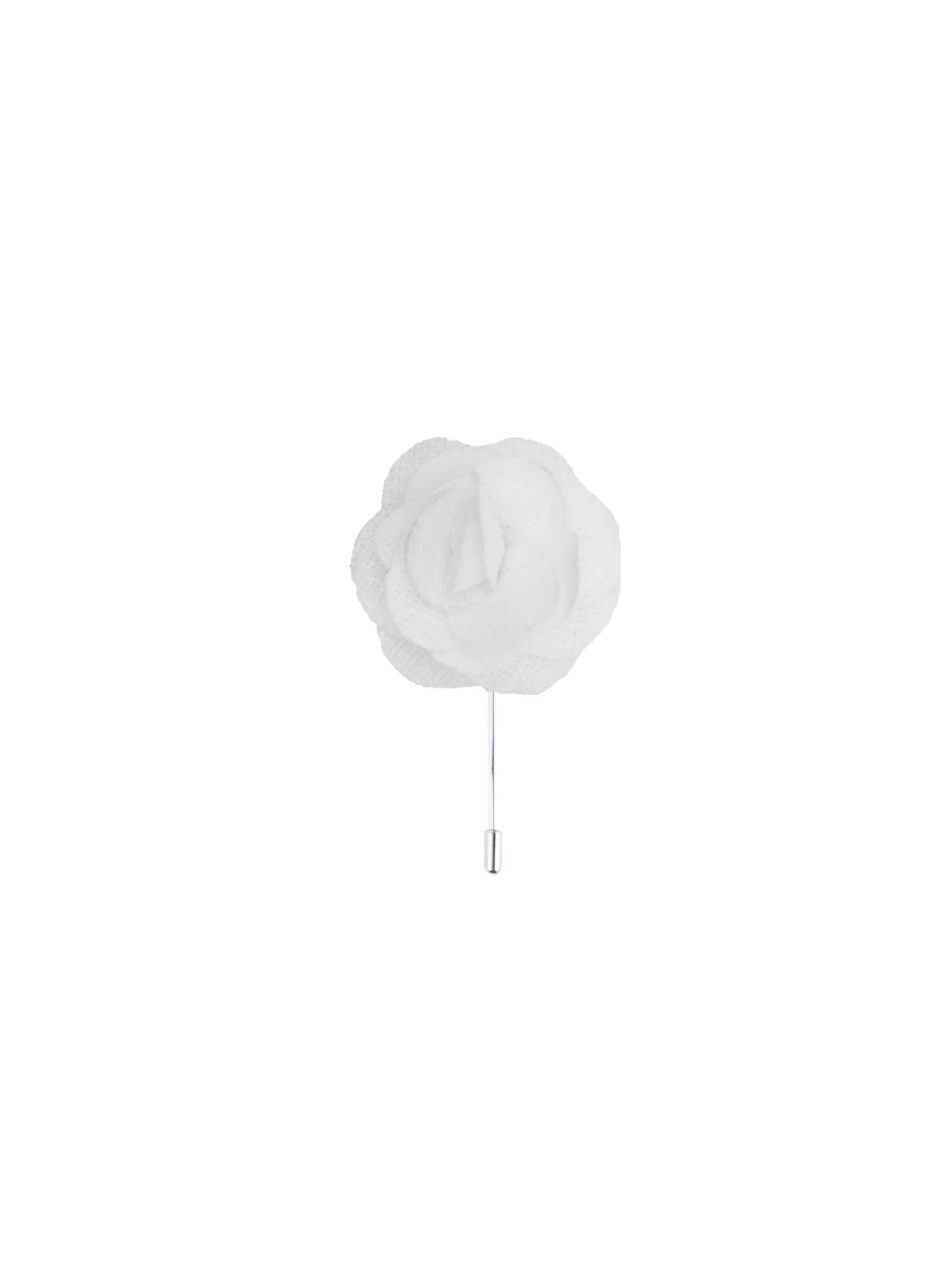 White Textured Lapel Pin