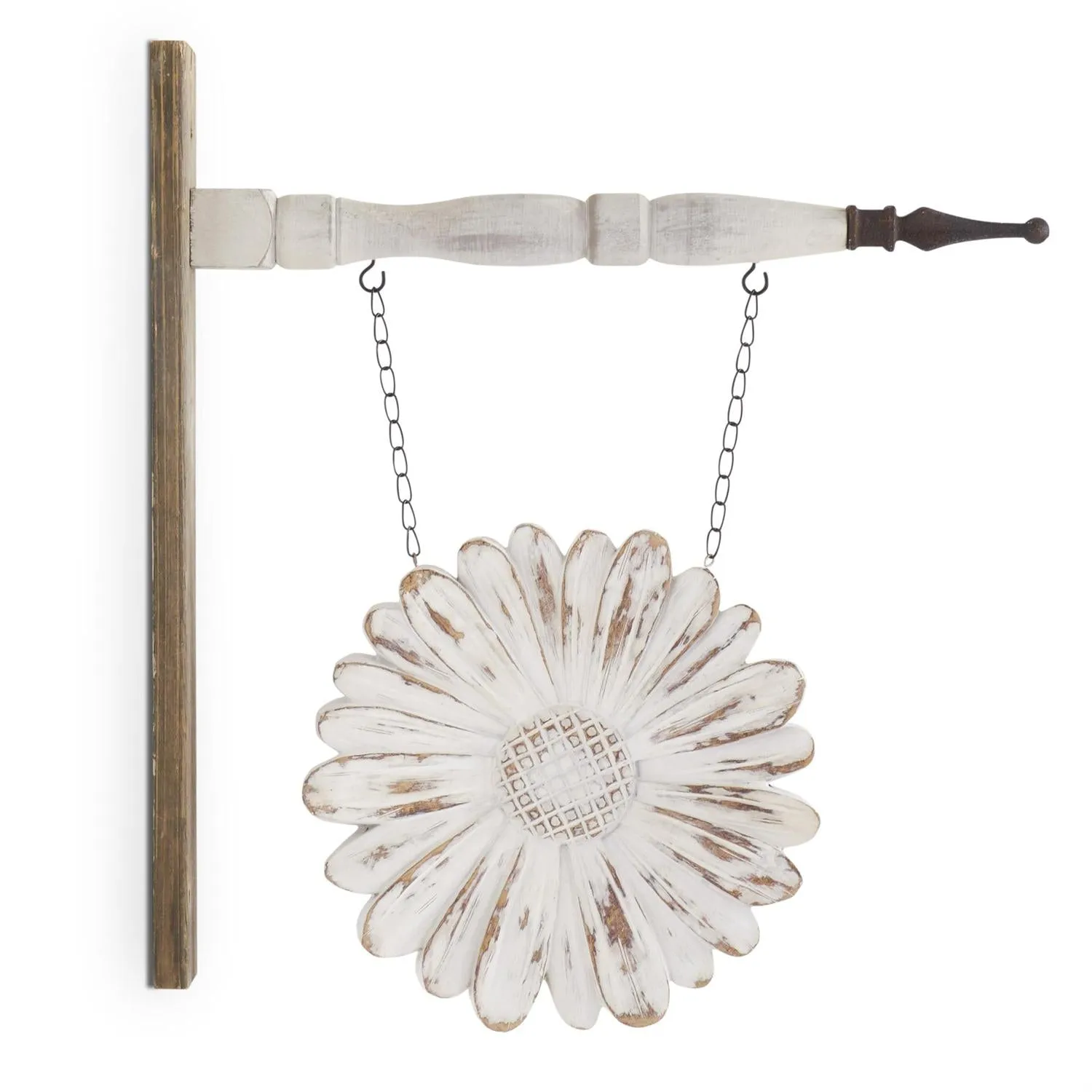 Whitewashed Daisy Arrow Replacement Sign