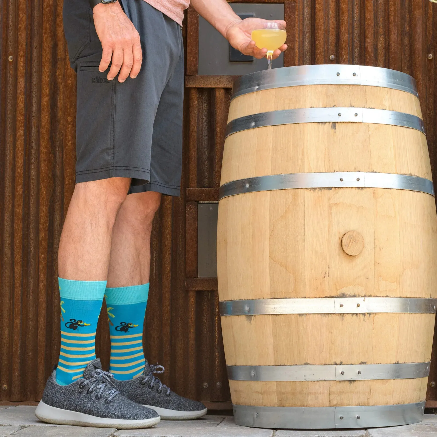 Wild Life Crew Lightweight Lifestyle Sock w/ Cushion (Men's) - D6096M
