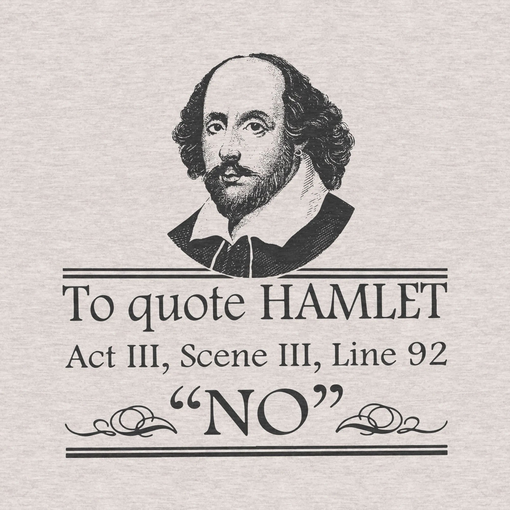 William Shakespeare, Hamlet, No Quote - Women's Relaxed Cotton/Poly Tee