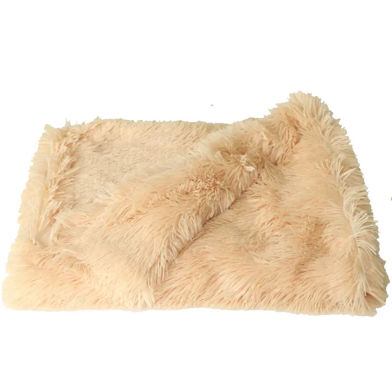 Winter Pet Dog Bed Long Plush Soft Comfortable Fleece Pet Cushion