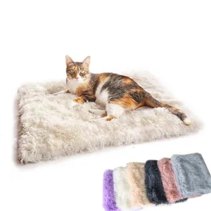 Winter Pet Dog Bed Long Plush Soft Comfortable Fleece Pet Cushion