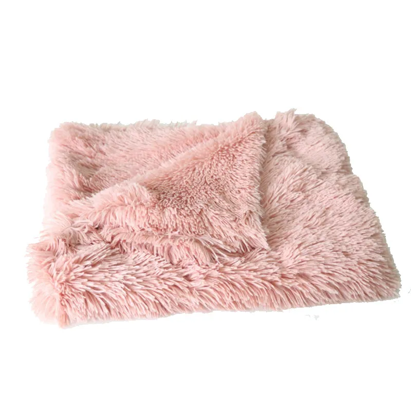 Winter Pet Dog Bed Long Plush Soft Comfortable Fleece Pet Cushion