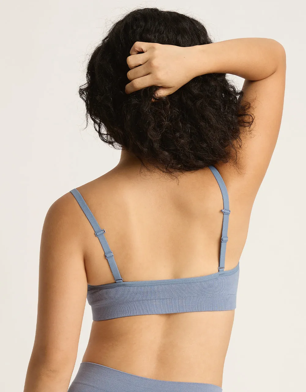 Wireless T-Shirt Bra - Dusty Blue