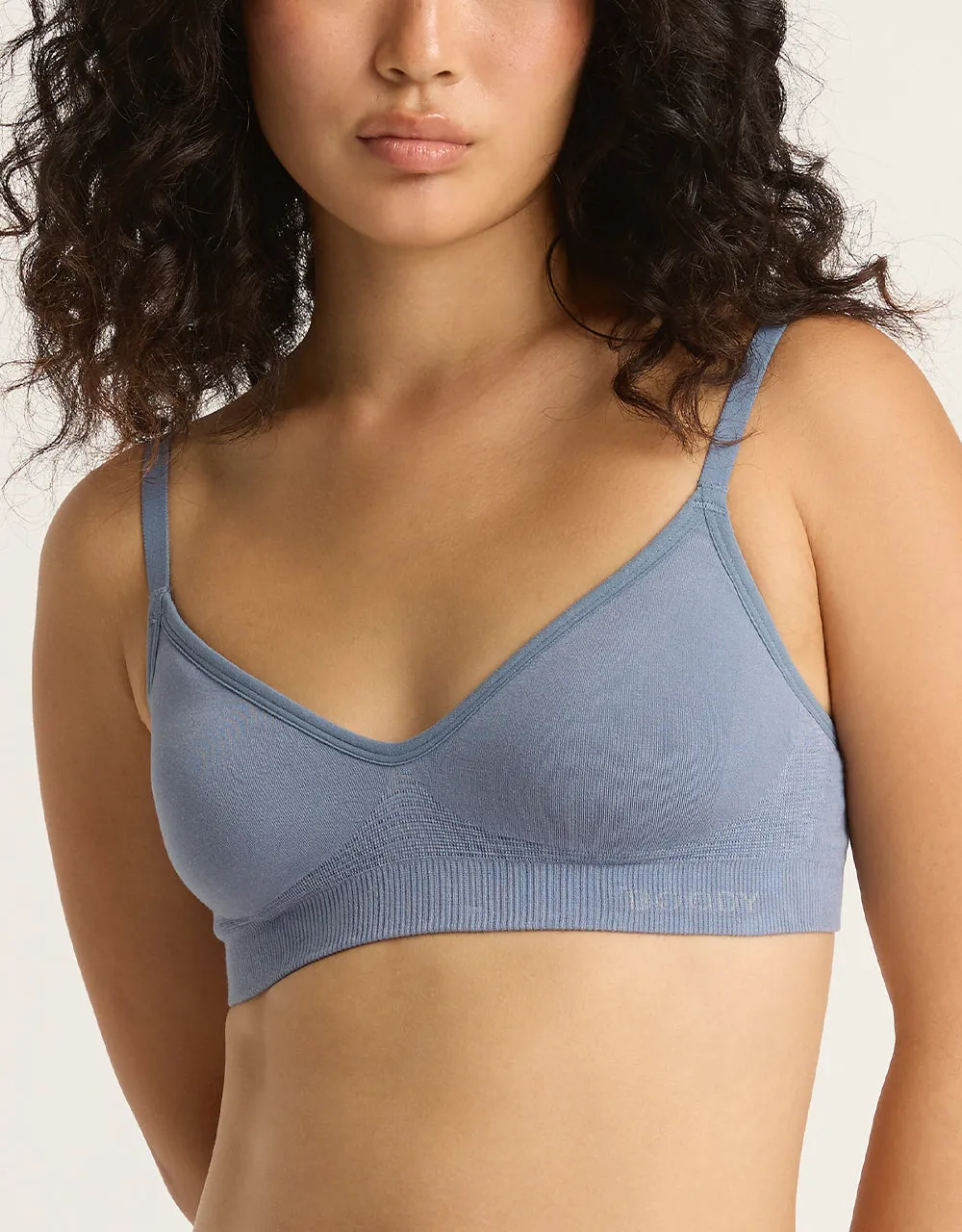 Wireless T-Shirt Bra - Dusty Blue