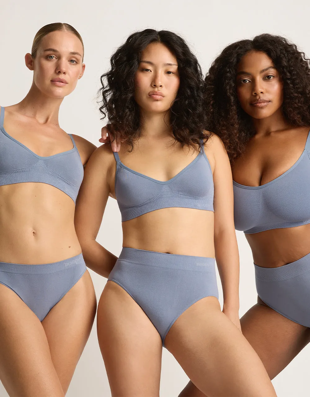 Wireless T-Shirt Bra - Dusty Blue
