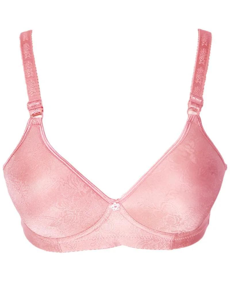 Women Soft Comfortable Padded Bra - Pink