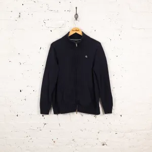 Women's Ralph Lauren Zip Up Knit Jumper - Blue - Women's XL