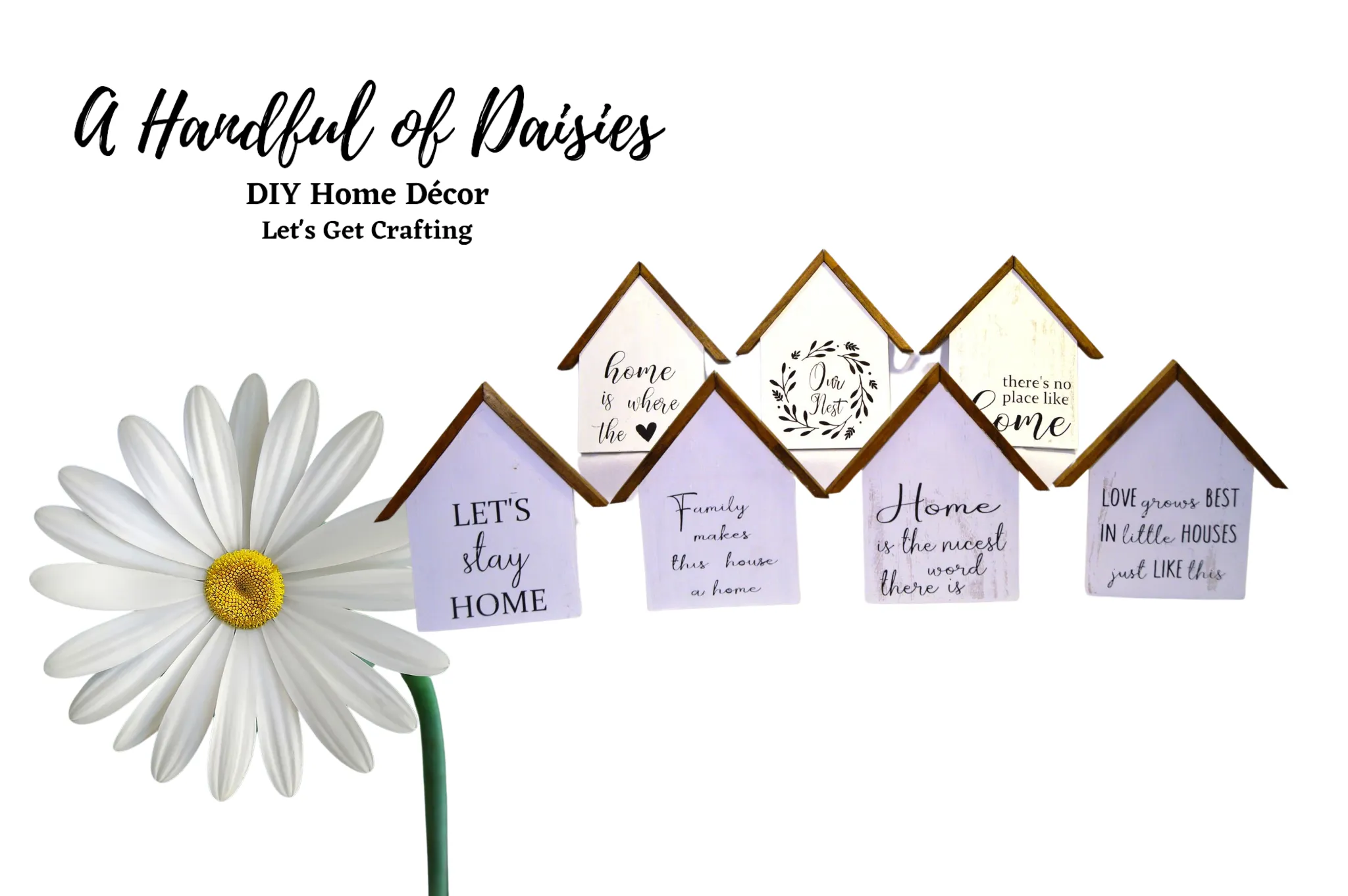 Wood House Shaped Sign