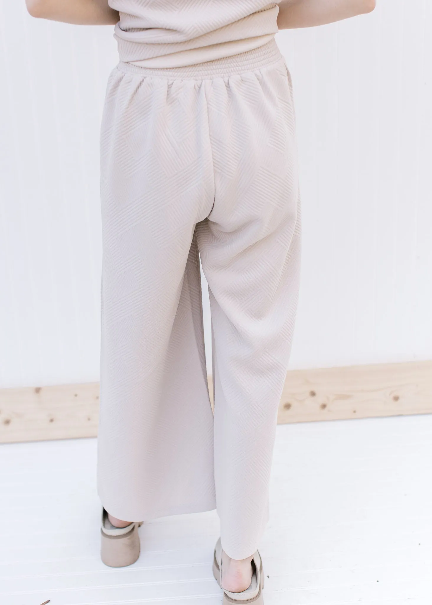 X Taupe Texture Print Set