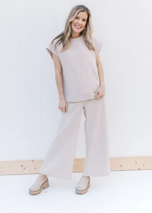 X Taupe Texture Print Set