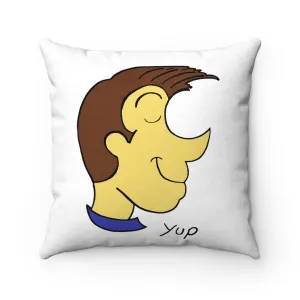 Yup Faux Suede Square Pillow