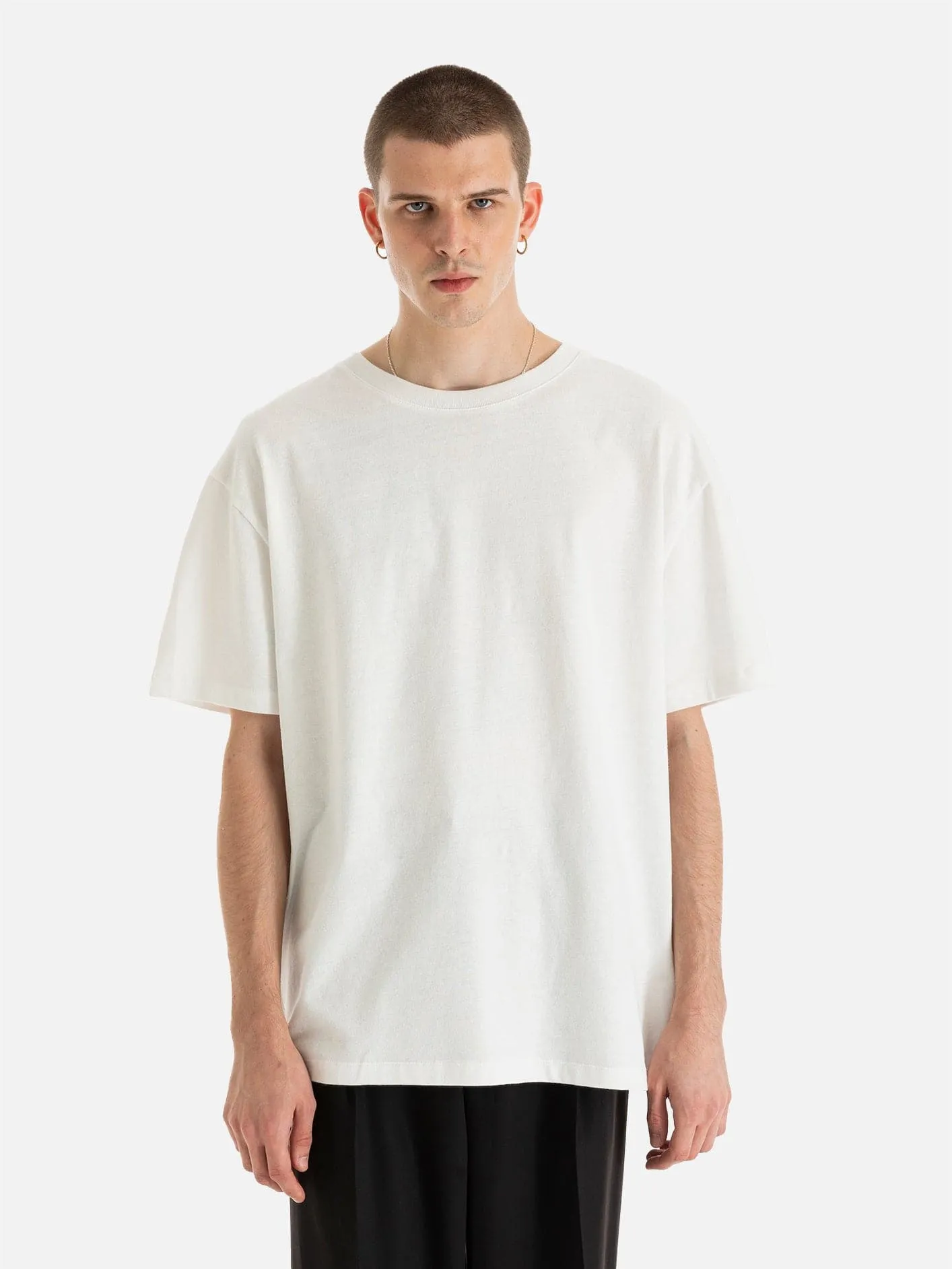 Yuza Göğüs Baskılı Relaxed Kesim T-Shirt