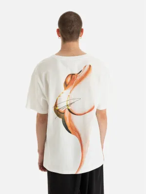 Yuza Göğüs Baskılı Relaxed Kesim T-Shirt