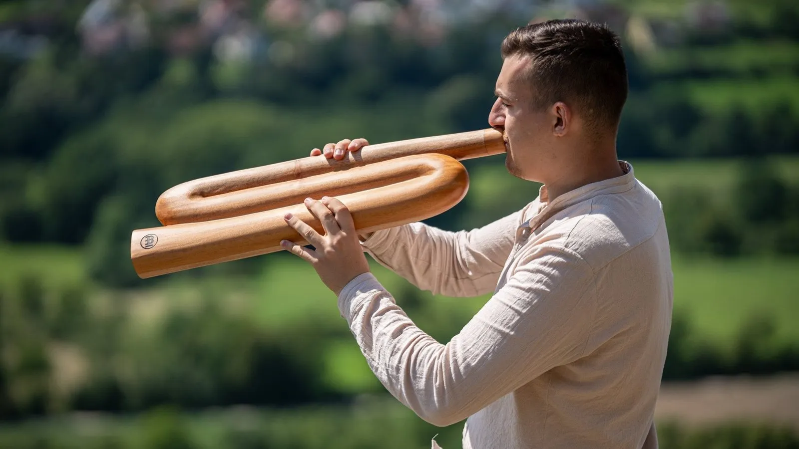 Z-shaped Didgeridoo D - Sacral Chakra