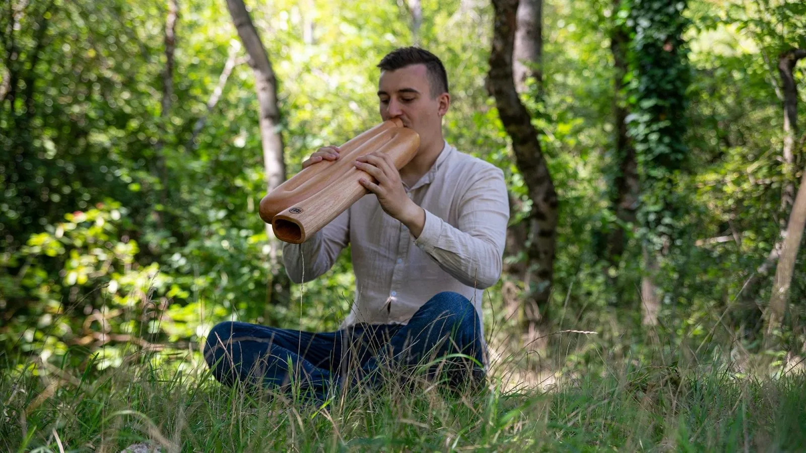 Z-shaped Didgeridoo D - Sacral Chakra