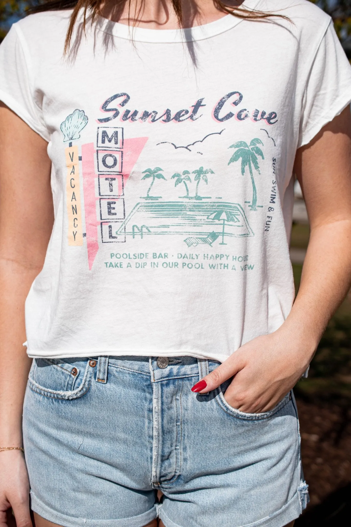 Z Supply: Sunset Coe Tee in White Shell