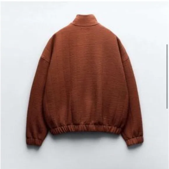 Zara oversized textured bomber
