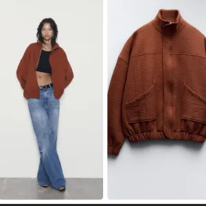 Zara oversized textured bomber