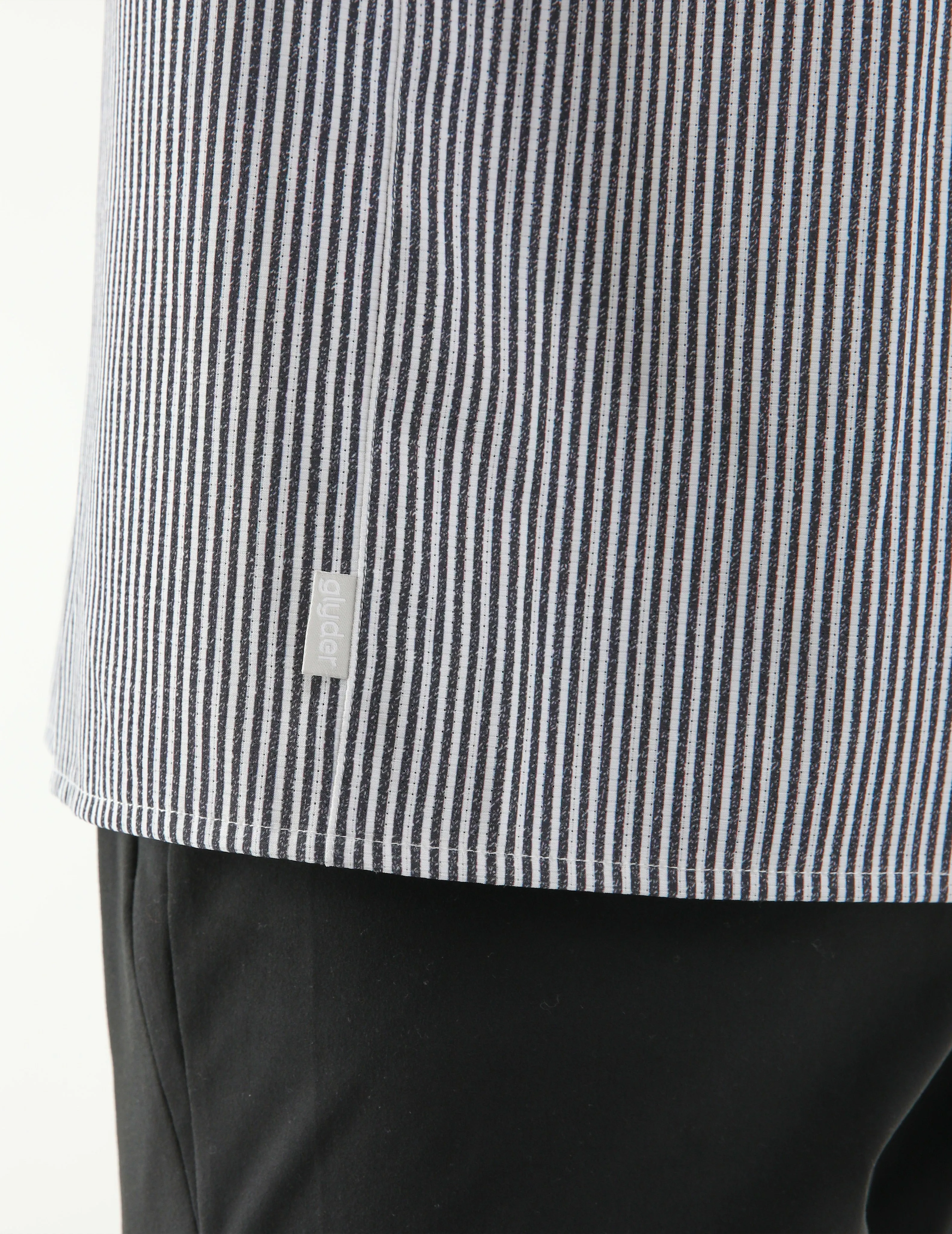 Zephyr Shirt: Black/White Stripe
