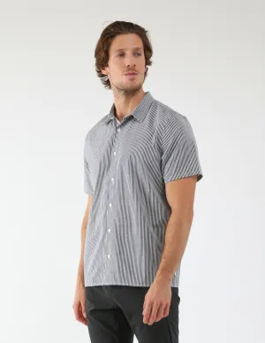 Zephyr Shirt: Black/White Stripe