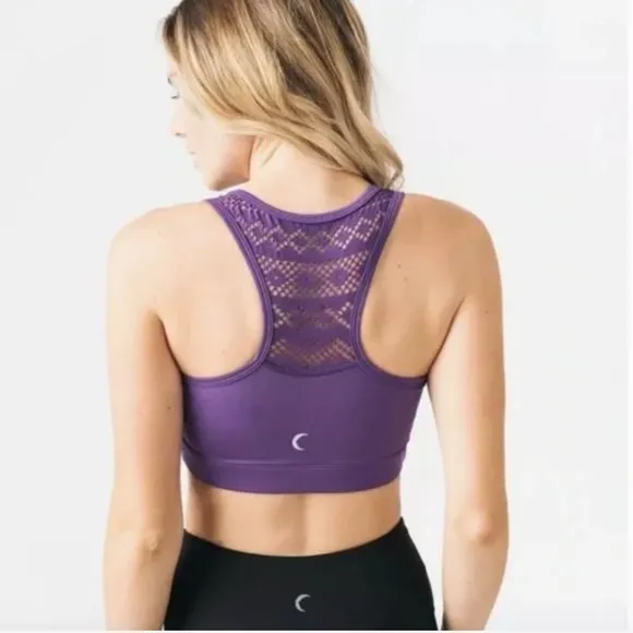 Zyia Active Bomber Sports Bra Purple S
