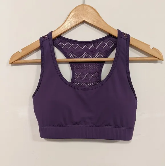 Zyia Active Bomber Sports Bra Purple S