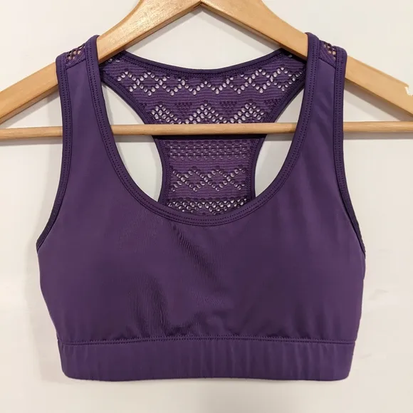 Zyia Active Bomber Sports Bra Purple S